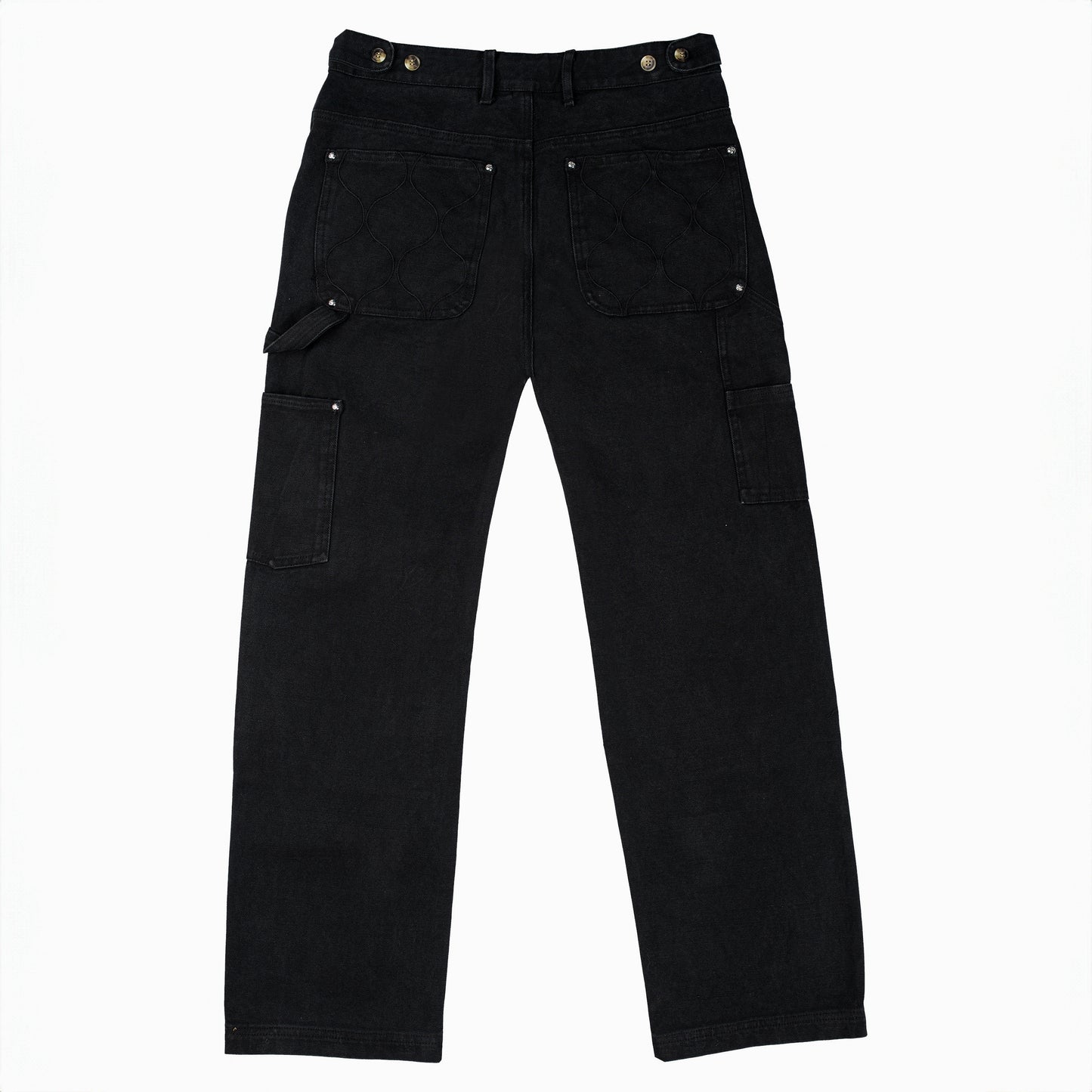 WORK PANT WASHED BLACK CANVAS